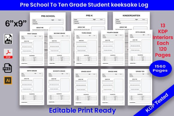 Download Children Keepsake Log Book KDP Interiors - Children Collection
