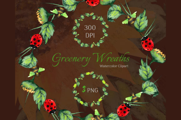 Download Watercolor Greenery Wreath Clipart - Watercolor greenery wreath Collection
