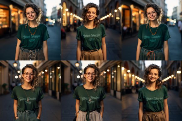Download Young Girl Dark T Shirt PSD Mockup - Girl Collection