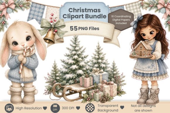 Download Winter Girls Clipart Bundle - Girl Collection
