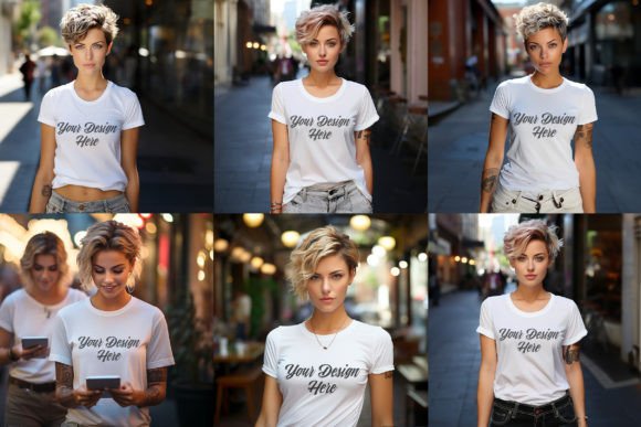Download Beautiful Girl White T Shirt PSD Mockup - Girl Collection