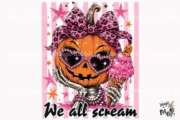 Download We All Scream Pumpkin Girl PNG - Girl Collection