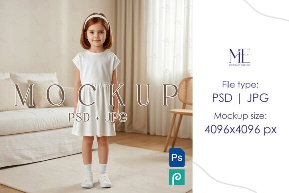 Download Girl Dress Mockup, Kids Summer Dress - Girl Collection